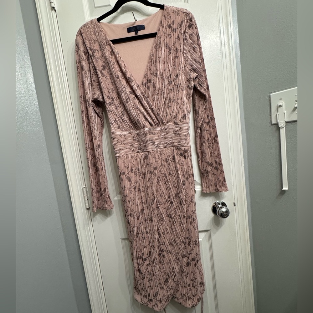 RACHEL Rachel Roy Blush Long Sleeve Dress